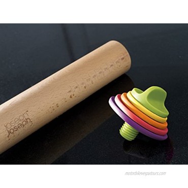Joseph Joseph Adjustable Rolling Pin with Removable Rings 13.6 Multi-Color