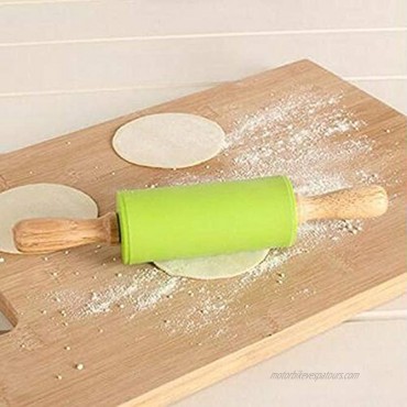 PaWuKi Rolling Pins Combo Kit of Large and Small Silicone Dough Rollers Non-Stick Silicone Rolling Pins for Baking Home Kitchen Children Cake