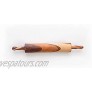 Stylish Multi Wood Amish Handmade Rolling Pin for Pies Bread Pizza and More 12 Inch Rolling Surface