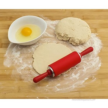 Zoie + Chloe Silicone Rolling Pin for Kids Red