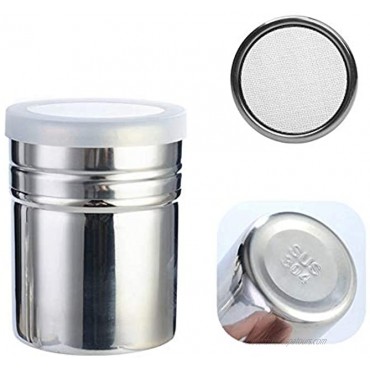 2 Pack Portable Stainless Steel Icing Sugar Dredger Chocolate Powder Shaker Flour Sifter Coffee Sifter Cooking Tools