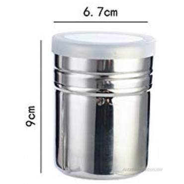 2 Pack Portable Stainless Steel Icing Sugar Dredger Chocolate Powder Shaker Flour Sifter Coffee Sifter Cooking Tools