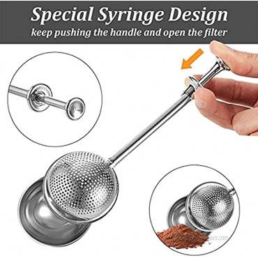 Dusting Wand for Sugar Flour and Spices Powdered Sugar Sifters 18 8 Stainless Steel Spring Operated Handle for One-Handed Operation Powdered Sugar Shaker Duster