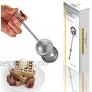 Dusting Wand for Sugar Flour and Spices Powdered Sugar Sifters 18 8 Stainless Steel Spring Operated Handle for One-Handed Operation Powdered Sugar Shaker Duster