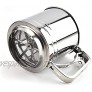 Falytemow Flour Sifter Stainless Steel Flour Sieve Handheld Powder Flour Mesh Sifter Kitchen Baking Tool Double 24 Mesh