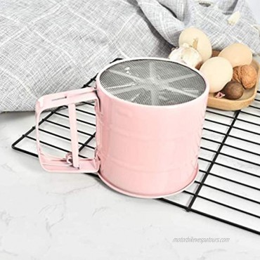 GZXHMY Stainless Steel Hand-Held Flour Sieve With 24 Fine Mesh Baking Tools for Sugar Flour and Coffee Powder