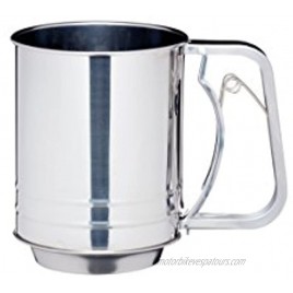 KitchenCraft Stainless Steel Three Cup Trigger Action Flour Sifter