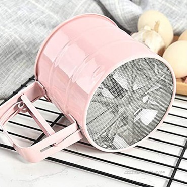 Pastry Tool Hand-screened Manual Home For Cakes Bakeware Baking Kitchen Gadget Powder Sifter Flour Sieveblue