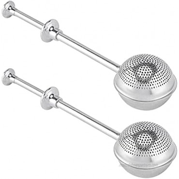 Shaker Duster Zerdie 2Pcs Stainless Steel Flour Sifter Spring Operated Handle Dispenser Powdered Sugar Sifters Dusting Wand