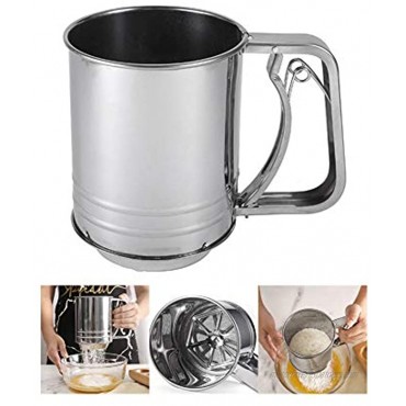 Sifter for Baking Flour Sifter Stainless Steel Handheld 3 Cup for Household Use