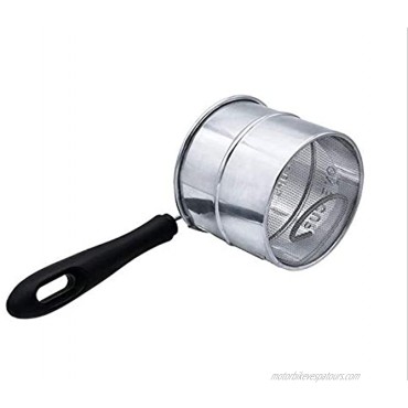 UgyDuky Small Hand Flour Sifter Fine Mesh Strainer Sieve for Kitchen Cooking Baking Stainless Steel 2-Cup Capacity