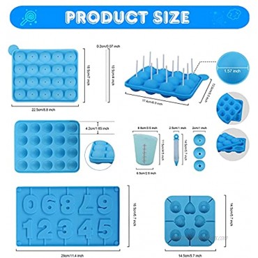 554PCS Cake Pop Maker Kit Silicone Lollipop Molds Baking Supplies with 3 Tier Display Stand | Chocolate Candy Melting Pot | Bags and Twist Ties | Cakepop Sticks | Decorating Pen