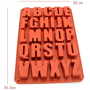 Big size 34.5x23.5x2.5cm A-Z Letter Silicone Cake Mold Cake Decorating Tool Confeitaria Maker Biscuit Resin mold Bakeware Pastry Tool