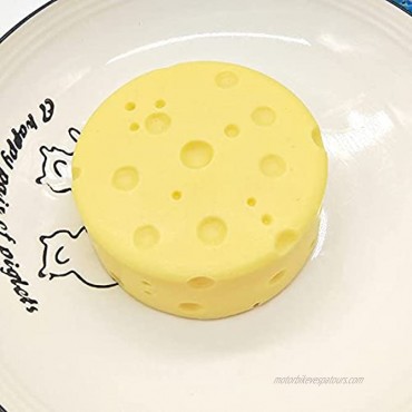 Cheese Shape Silicone Mold Round Cheese Shape Mold 3D Food Grade Silicone BPA Free Mold for Baking Cake Cheese Cake Chiffon Cake Fondant Cake Chocolate Ice Cream Pastry 4.6x2.2