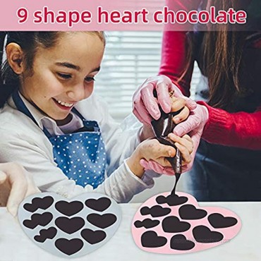 Heart Silicone Molds For Making Hot Cocoa Bombs Cake Jelly Pudding Chocolate Candy Mousse Dessert for Valentine,Mother's Day Or Party Used By Lovers Family Friends 2 Pcs.