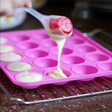 Silicone Cake Pop Maker Lollipop Baking Mold 12 Holes for Kids DIY GREEN PK