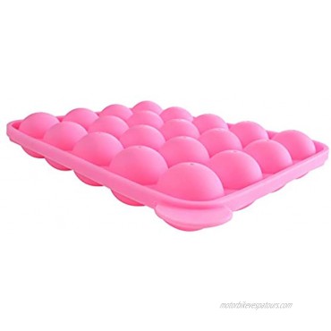 Warmbuy 20 Cavity Silicone Pink Lolly Pop Party Cupcake Baking Mold Cake Pop Stick Mold Tray