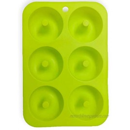 AFXOBO 6-Cavity Mini Donut Mold Silicone Donut Non-stick Baking Pan Making Donuts Cake Muffins 2 Pack