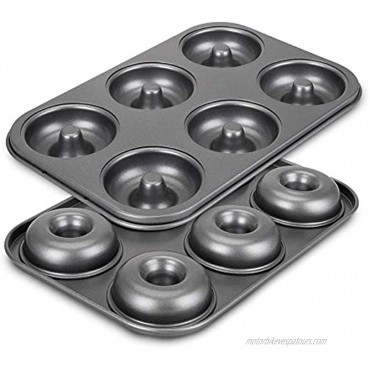 Donut Pan for Baking Non-Stick 6-Cavity Donut Pans ENLOY BPA Free Carbon Steel Cake Baking Pan Dishwasher Safe Set of 2