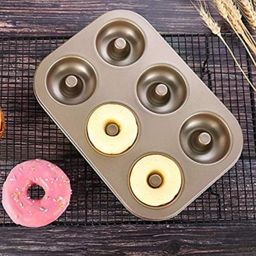 PHABULS Donut Pan Mini Donut Pans Nonstick 6 Cavity Sheet Pans for Baking Carbon Steel Doughnut Mold Baking Sheets for Oven Safe & Healthy1PCS