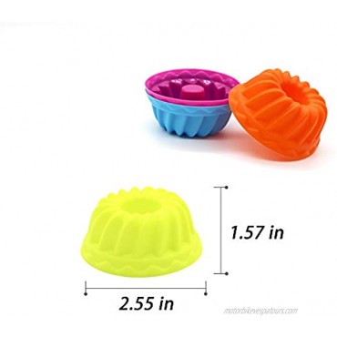 Silicone Donut Pans for Baking To encounter Nonstick Round Doughnut Muffin 4 Pcs