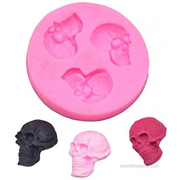9Pcs Set Halloween Themed Fondant Mold Pumpkin Skull Spider Skeleton Owl Branch Bat Silicone Chocolate Candy Mold for Halloween Party Cupcake Cake Topper Decorating