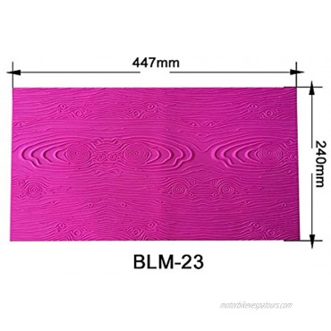 AK ART KITCHENWARE Woodgrain Fondant Impression Mat Silicone Cake Lace Mold Cake Texture Mat Pink BLM-23