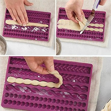 Emousport 3D Knit Rope Silicone Fondant Mould Cake Border Decorating Molds Sugar Icing Gumpaste Kitchen DIY Baking Tools