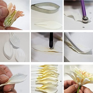 KALAIEN 6pcs set Dahlia Sugar Flower Cutter Set Fondant Cake Sugarcraft Decorating Tools