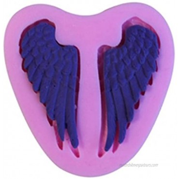 MauSong Wings Silicone Fondant Mold Chocolate Polymer Clay Mould