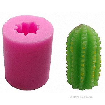 MoldFun 3-Pack Cactus Candle Molds Cacti Silicone Mould for Fondant Cake Decorating Chocolate Candy Mini Soap Lotion Bar Polymer Fimo Clay