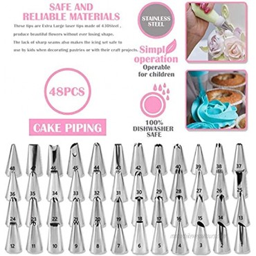 Cake Decorating Supplies Kit，DAFONSO 464 Pcs with Non-Slip Cake Turntable and Springform Cake Pans，Icing Piping Tips Set，Chocolate Mould & Muffin Cups，Baking Supplies for Beginners and Cake Lovers