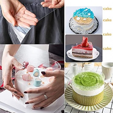 Hivora Cake Collar 4x 394inch Acetate Cake Collar Roll Transparent Mousse Cake Collar Sheet Clear Cake Collar for Baking Surrounding Edge Decorating Acetate Roll