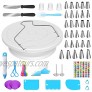 Ouddy Cake Decorating Supplies Kit with Cake Decorating Turntable 106 Pcs Cake Decorating Tools for Beginners,30 Cake Icing Tips Guide and Other Baking Tools