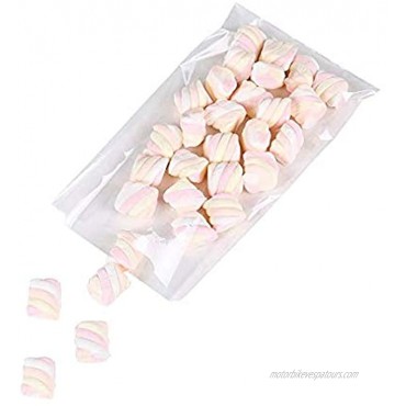 100 Pcs 10 in x 6 in Clear Flat Cello Cellophane Treat Bags Good for Bakery Cookies Candies ,Dessertby Brandon1.4mil.Give Metallic Twist Ties!
