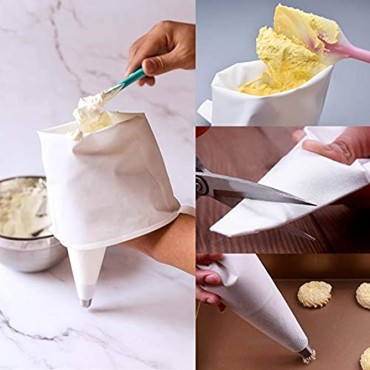3 Packs Reusable Piping Icing Pastry Cake Decorating Bags in 3 Sizes14,16,18 in