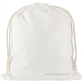 Advantez Cotton Drawstring Bags 8x10 Inch & 20 Pack White Cotton Bags with Drawstring Reusable Sachet Bag Cloth Bags for Party Wedding Home Supplies Storage
