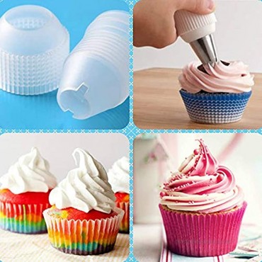Cake Decorating Tools 72 Pack Piping Nozzles Disposable Pastry Bags and Silicone Pastry Bags for Cupcake Decoration Baking