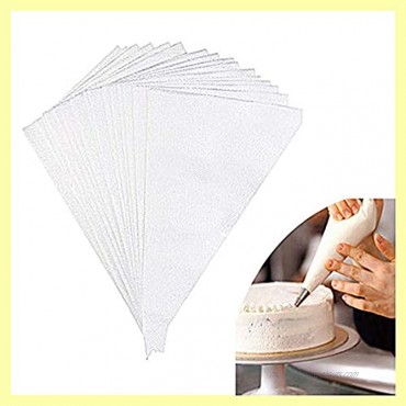 Dadam Pastry Piping Bags Set of 100 Disposable Cake Decorating Bags Thickened Icing Piping Bag Cake Cupcake Decorating Bags Baking Cookie Candy Supplies Kit 10 Inch