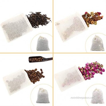 LODROC 50 Pcs Muslin Bags Spices Bag 8x10cm Eco-friendly 100% Cotton Drawstring Bags for Crafts Sachet Soaps Slag Flirtation Parties Decor & Favour Gifts Home Storage 3.94 by 3.15 Inches