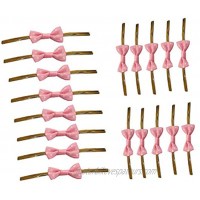 LONG TAO 200 Pcs Bowknot Tie Twist Ties For Cake Candy Cookie Bags Sealing Cello Bags Lollipop Gifts Package Pink