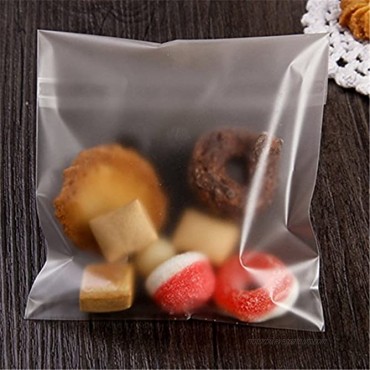 Lucky Fitness 200pcs Lovely Smile Party Party Cookies Candy Bakery Bags Food Packaging Self-adhesive Biscuits Plastic Candy Bags