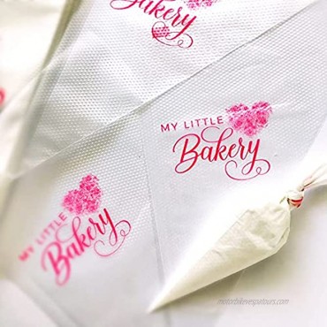My Little Bakery disposable pastry bag for cookie decorating 10-Inches 100 Pack