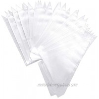 OFNMY 100pcs 16 Inch Large Disposable Pastry Piping Bag Extra Thick Icing Piping Bag for Frosting Cookies Cake Decorating Bags