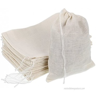 Pangda 30 Pack Cotton Muslin Bags Drawstring Bags 7 by 5 Inches