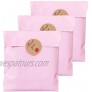 Party Favor Bag 5 * 7 inch 100 pcs Food Safe Kraft Paper and Ink Natural Biodegradable Vivid Colored Candy Cookie Buffet Bags Flat Treat Bag with 96 pcs 1.5 inch Stickers. Solid Pink