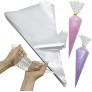 Piping Bags 100 Pcs 12 Inch Disposable Pastry Bags，POQOD Thick Anti Burst Cupcake Icing Bags For All Size Tips Couplers