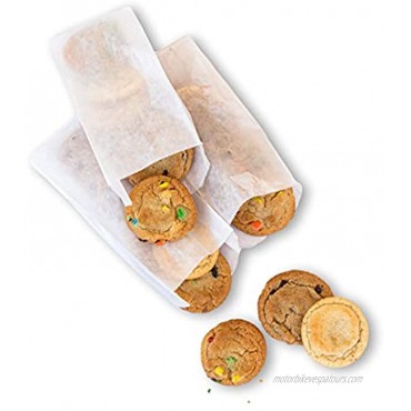 Small Glassine Treat Bags 200 ct for Egg Rolls Spring Rolls Fortune Cookies Cookies Brownie Bites and more. Grease resistant and perfect for all small take-out or to-go snacks and treats.