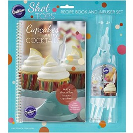 Wilton Shot Tops Cupcake Recipe Book and Infuser Set