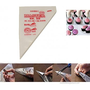 yueton Pack of 100 Disposable Cream Pastry Bag Cake Icing Piping Decorating Tool